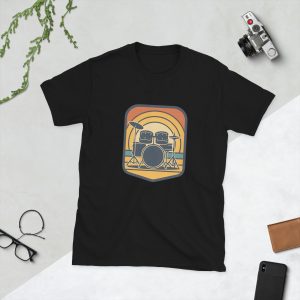 Retro Drummer Music Lover Vintage Drum Kit Shirt